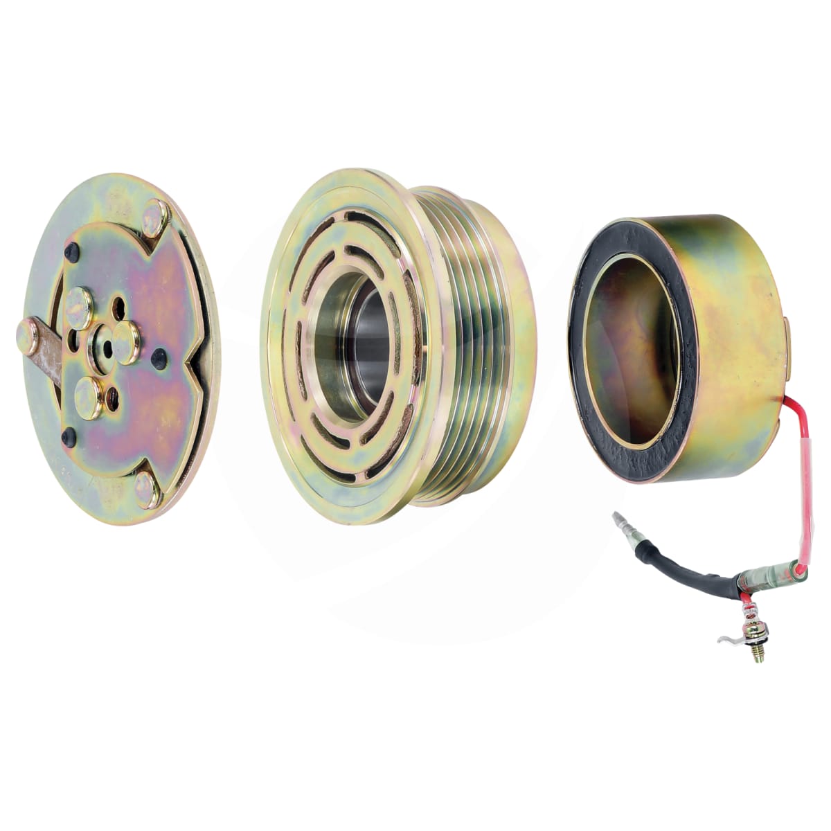 CLUTCH ASSEMBLY, SANDEN, TR105 2200, 12V, 5PV, 95MM, FORD FALCON EA